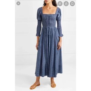 Doen Bijou Dress in California Wildflower Blue - Size Small